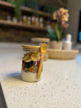 Load image into Gallery viewer, Round Glass Jar With Attached Spoon