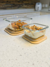 Load image into Gallery viewer, Square Glass Food Storage Lunchbox