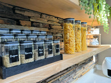 Load image into Gallery viewer, Black Solid Rectangle Labels