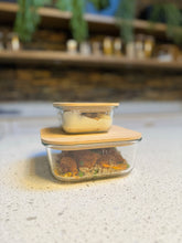 Load image into Gallery viewer, Square Glass Food Storage Lunchbox
