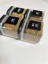 Load image into Gallery viewer, Square Glass Jars - Black Lid