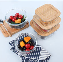 Load image into Gallery viewer, Round Glass Food Storage Lunchbox