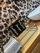 Load image into Gallery viewer, Black Gloss Pump Bottles - Set of 3 With Labels