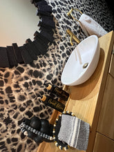 Load image into Gallery viewer, Black Gloss Pump Bottles - Set of 2 With Labels & Tray Option