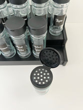 Load image into Gallery viewer, Spice Bottles with Labels and Bamboo Step