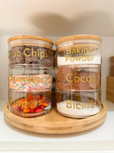 Load image into Gallery viewer, Three Tier Stack & Bamboo Lazy Susan