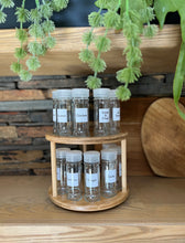 Load image into Gallery viewer, Bamboo Two Tier Lazy Susan