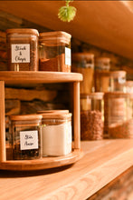 Load image into Gallery viewer, Bamboo Two Tier Lazy Susan