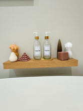 Load image into Gallery viewer, Clear Glass Bottle With Bamboo Rimmed Pump Lid