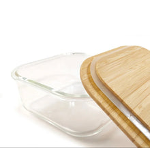 Load image into Gallery viewer, Square Glass Food Storage Lunchbox