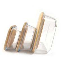Load image into Gallery viewer, Square Glass Food Storage Lunchbox