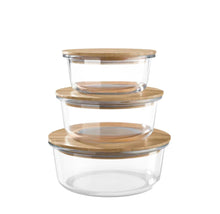 Load image into Gallery viewer, Round Glass Food Storage Lunchbox