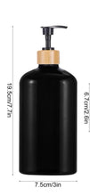 Load image into Gallery viewer, Black Matt Pump Bottles - Set of 3 With Labels & Tray Option