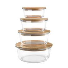 Load image into Gallery viewer, Round Glass Food Storage Lunchbox