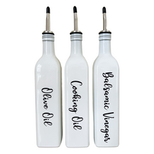 Load image into Gallery viewer, White Oil Bottles - Set of 3