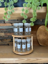 Load image into Gallery viewer, Bamboo Two Tier Rotatable Lazy Susan