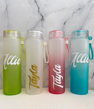 Load image into Gallery viewer, Frosted Glass Drinking Bottles