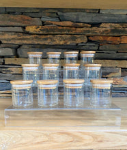 Load image into Gallery viewer, Round Glass Jars - Natural Bamboo Lid (All Sizes)