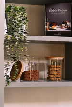 Load image into Gallery viewer, Round Glass Jars - Natural Bamboo Lid (All Sizes)