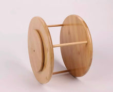 Load image into Gallery viewer, Bamboo Two Tier Rotatable Lazy Susan