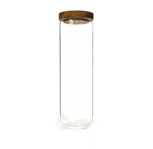 Load image into Gallery viewer, Round Glass Jar With Acacia Wood Lid - All Sizes