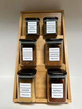 Load image into Gallery viewer, Square Glass Jars – Black Bamboo Lid (All Sizes)