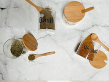 Load image into Gallery viewer, Round Spice Jar With Bamboo Lid and Spoon