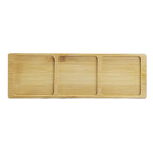 Load image into Gallery viewer, Square Glass Jar Set With Bamboo Tray & Spoon - Triple