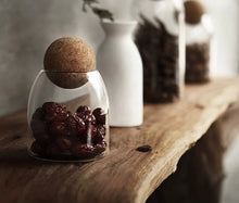 Load image into Gallery viewer, Glass Jar With Ball Cork Lid