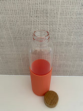 Load image into Gallery viewer, Glass Drinking Bottle with Bamboo Lid