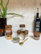 Load image into Gallery viewer, Round Glass Jar With Acacia Wood Lid - All Sizes