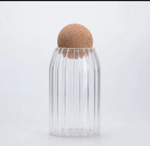 Load image into Gallery viewer, Glass Jar With Ball Cork Lid