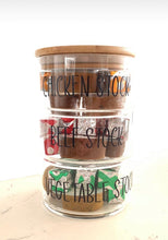 Load image into Gallery viewer, Three Tier Stackable Jar With Bamboo Lid