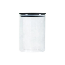 Load image into Gallery viewer, Round Glass Jars - Black Bamboo Lid (All Sizes)
