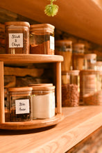 Load image into Gallery viewer, Bamboo Two Tier Rotatable Lazy Susan