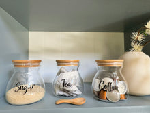 Load image into Gallery viewer, T Shaped Glass Jars for Tea &amp; Coffee
