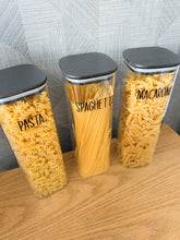 Load image into Gallery viewer, Pasta Jar Set - Square
