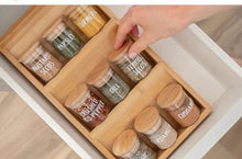 Load image into Gallery viewer, Bamboo Drawer Spice Rack
