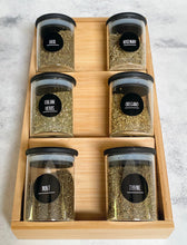 Load image into Gallery viewer, Round Glass Jars - Black Bamboo Lid

