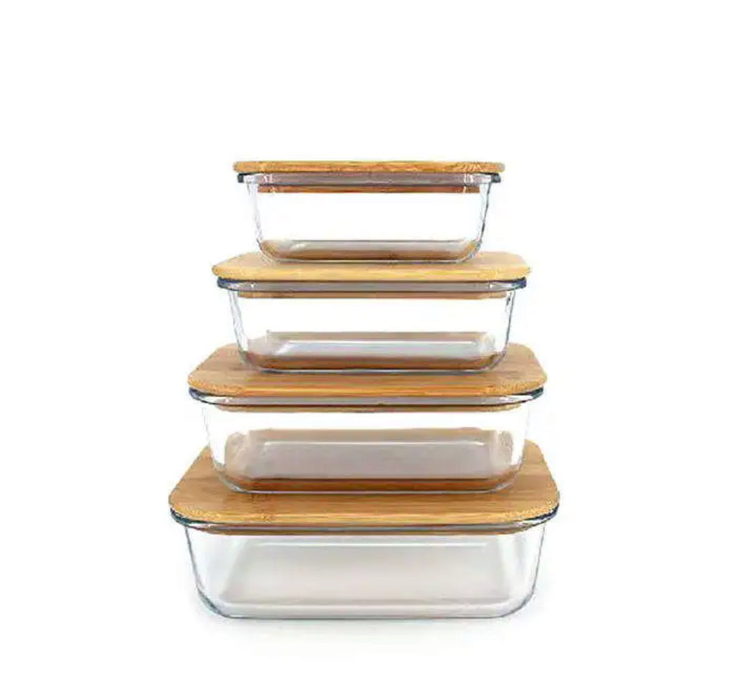 Square Glass Food Storage Lunchbox