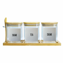 Load image into Gallery viewer, Triple Jar Set - Tea &amp; Coffee

