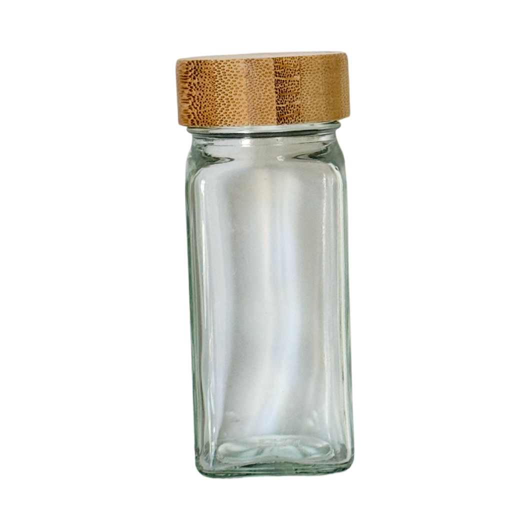 Spice Bottle With Bamboo Lid