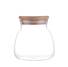 Load image into Gallery viewer, T Shape Glass Jars With Bamboo Lid
