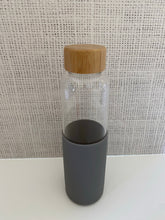 Load image into Gallery viewer, Glass Drinking Bottle with Bamboo Lid
